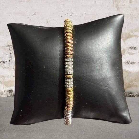 Fossil NWT Leather Beaded Bracelet - Picture 1 of 4